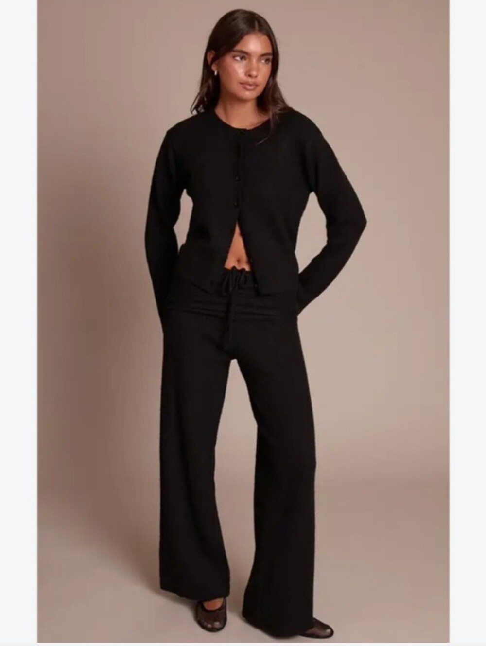 PrettyLittleThing Black Flare Skinny Leggings
